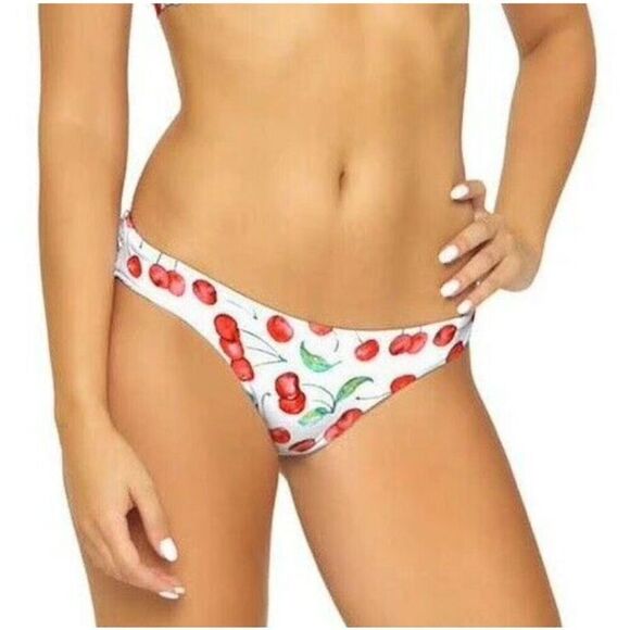 New. Pilyq cherries bikini set. Normally $149. - Picture 6 of 11